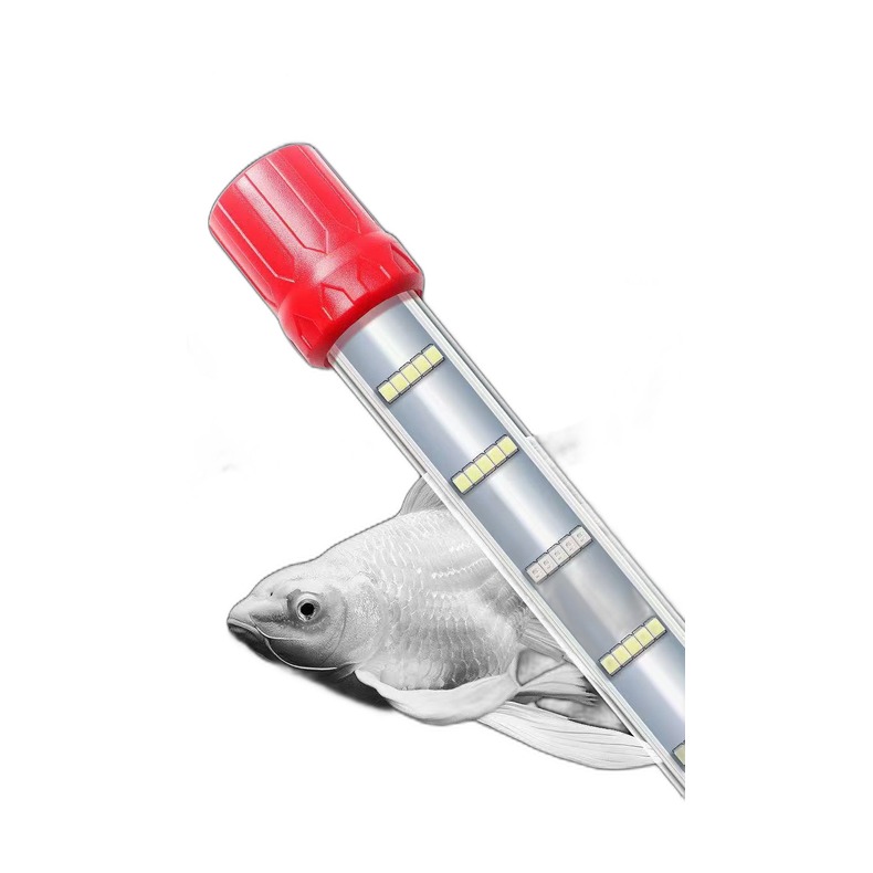 LED Aquarium Light Pure White Plant Tank Light Small Waterproof Submersible Koi Arowana Dragon Fish Lamp
